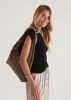 Leila Suede Tote - Taupe sold by Gingham & Heels