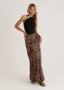 Cleo Maxi Skirt - Leopard sold by Gingham & Heels