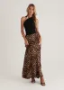 Cleo Maxi Skirt - Leopard sold by Gingham & Heels