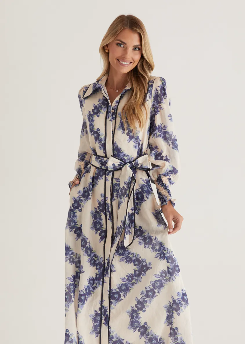 Rosemary Maxi Dress - Blue Floral sold by Gingham & Heels product image thumbnail 2