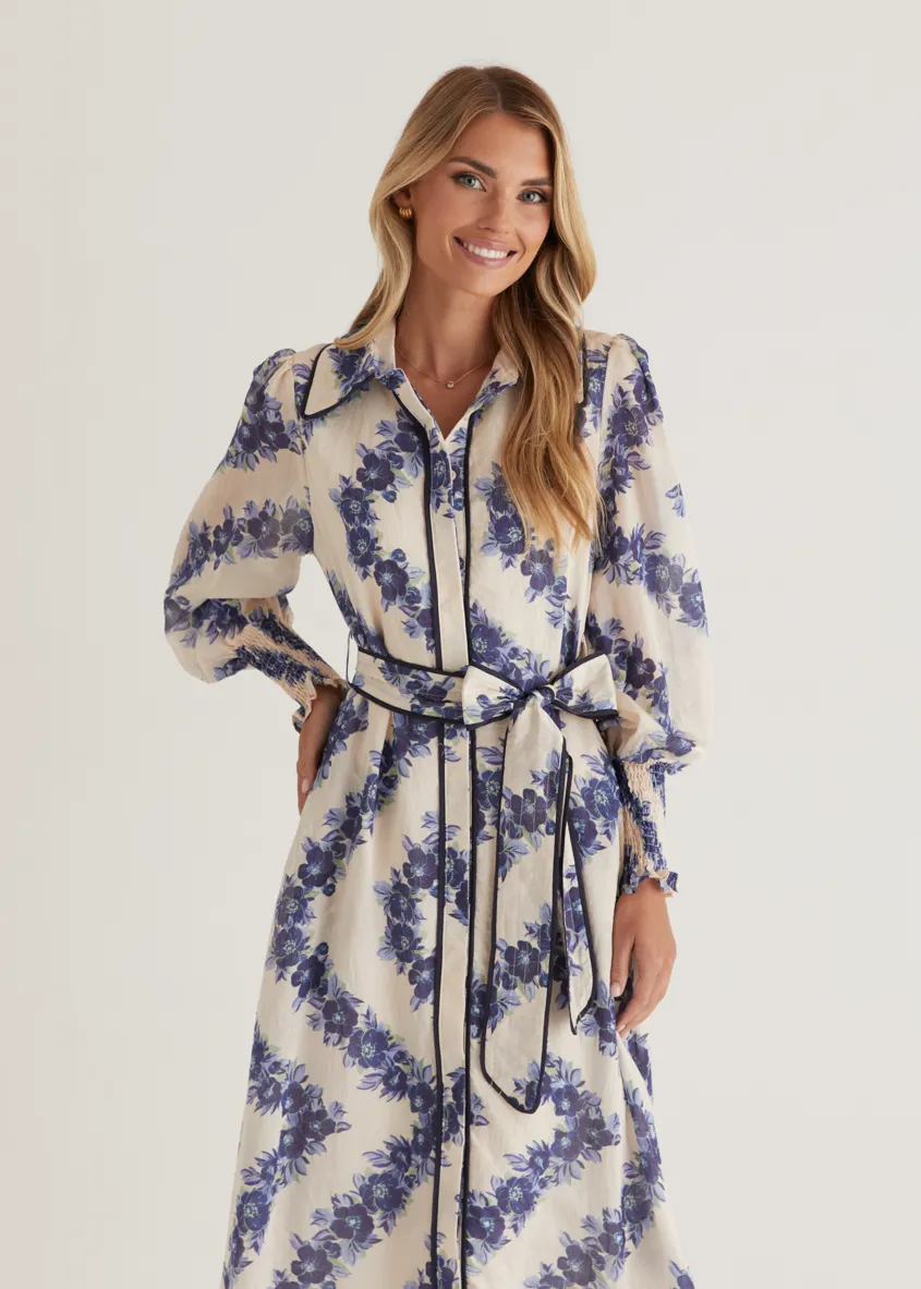 Rosemary Maxi Dress - Blue Floral sold by Gingham & Heels product image thumbnail 4