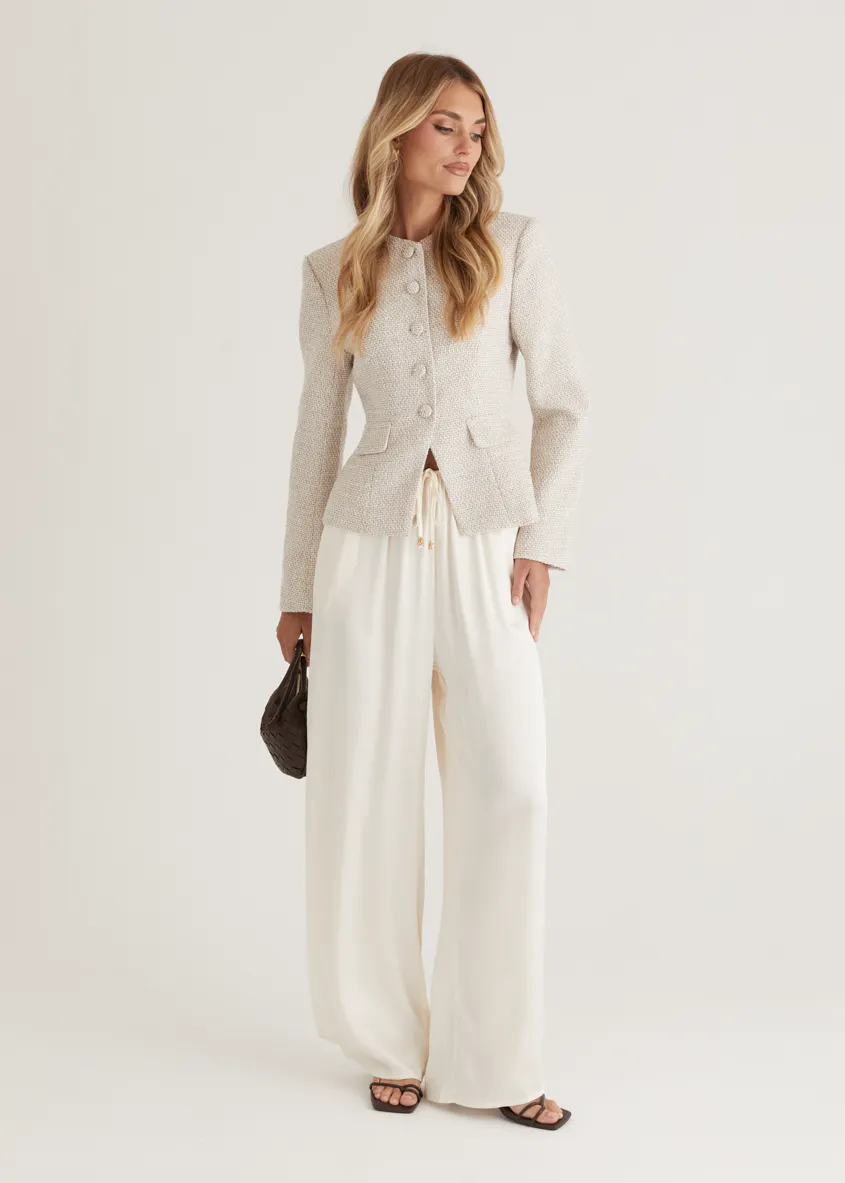 Avery Jacket - Oat sold by Gingham & Heels product image thumbnail 5