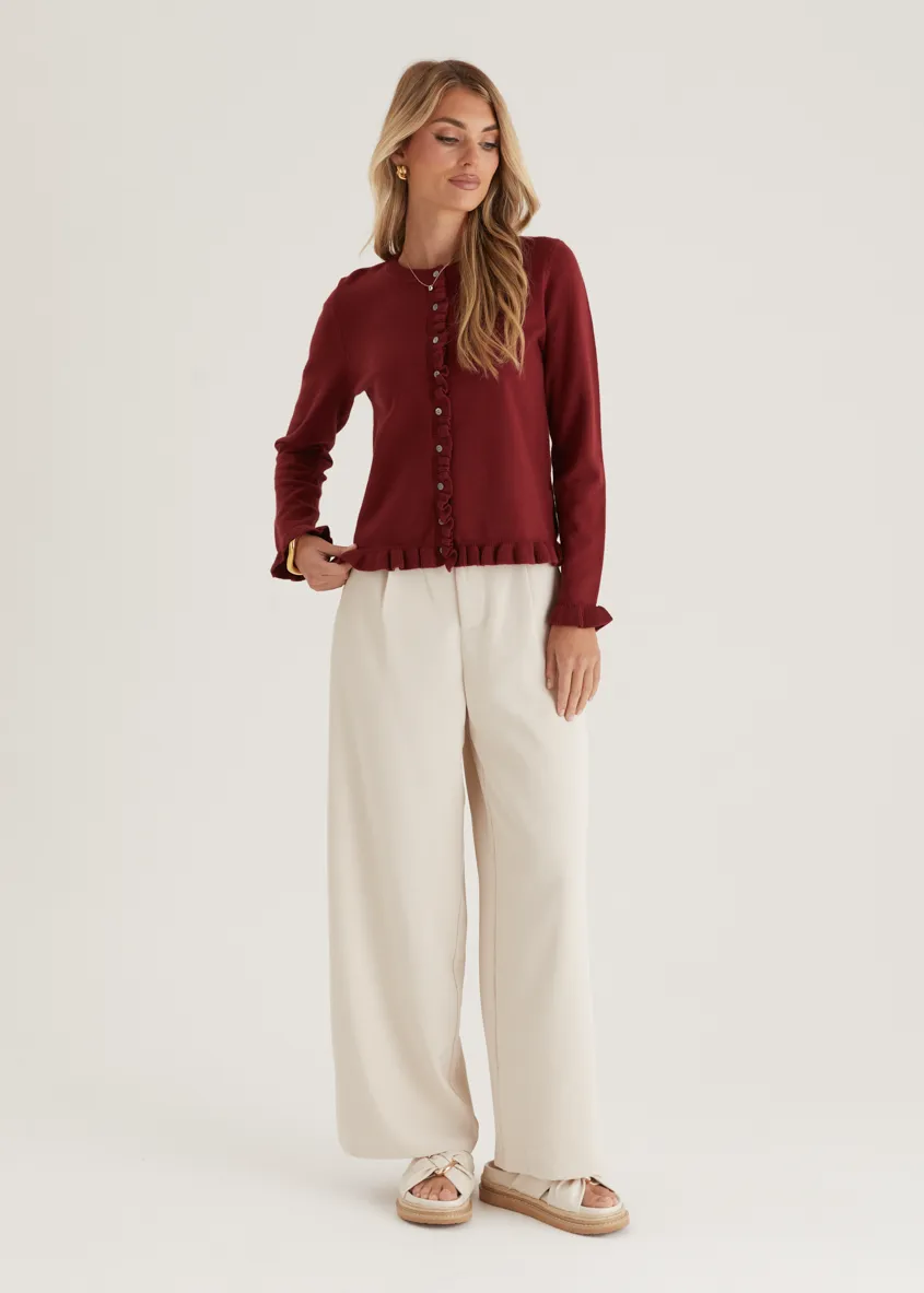 Centennial Sweater - Wine sold by Gingham & Heels product image thumbnail 2