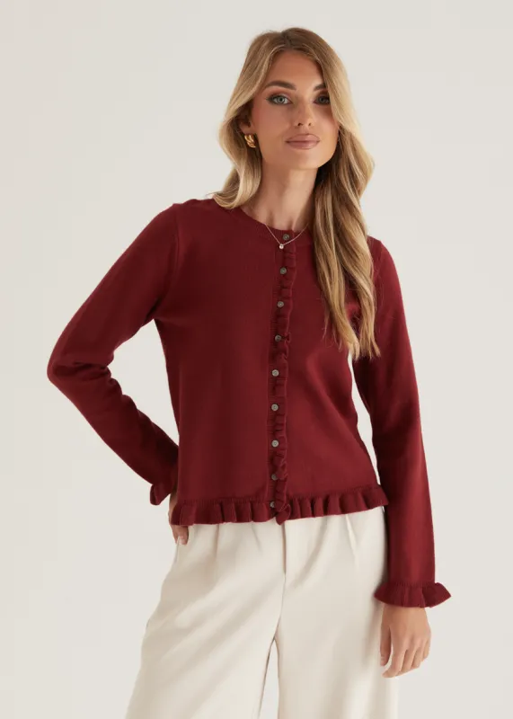 Centennial Sweater - Wine sold by Gingham & Heels