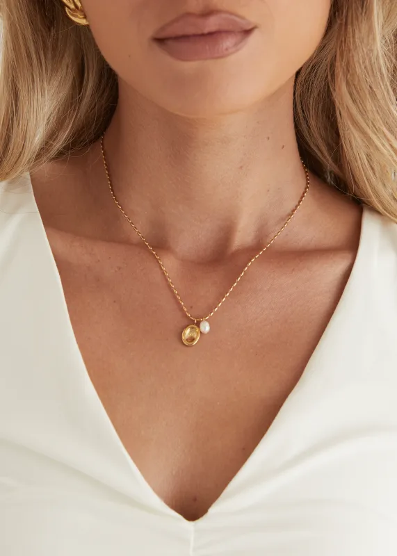 Sophia Necklace - Gold sold by Gingham & Heels