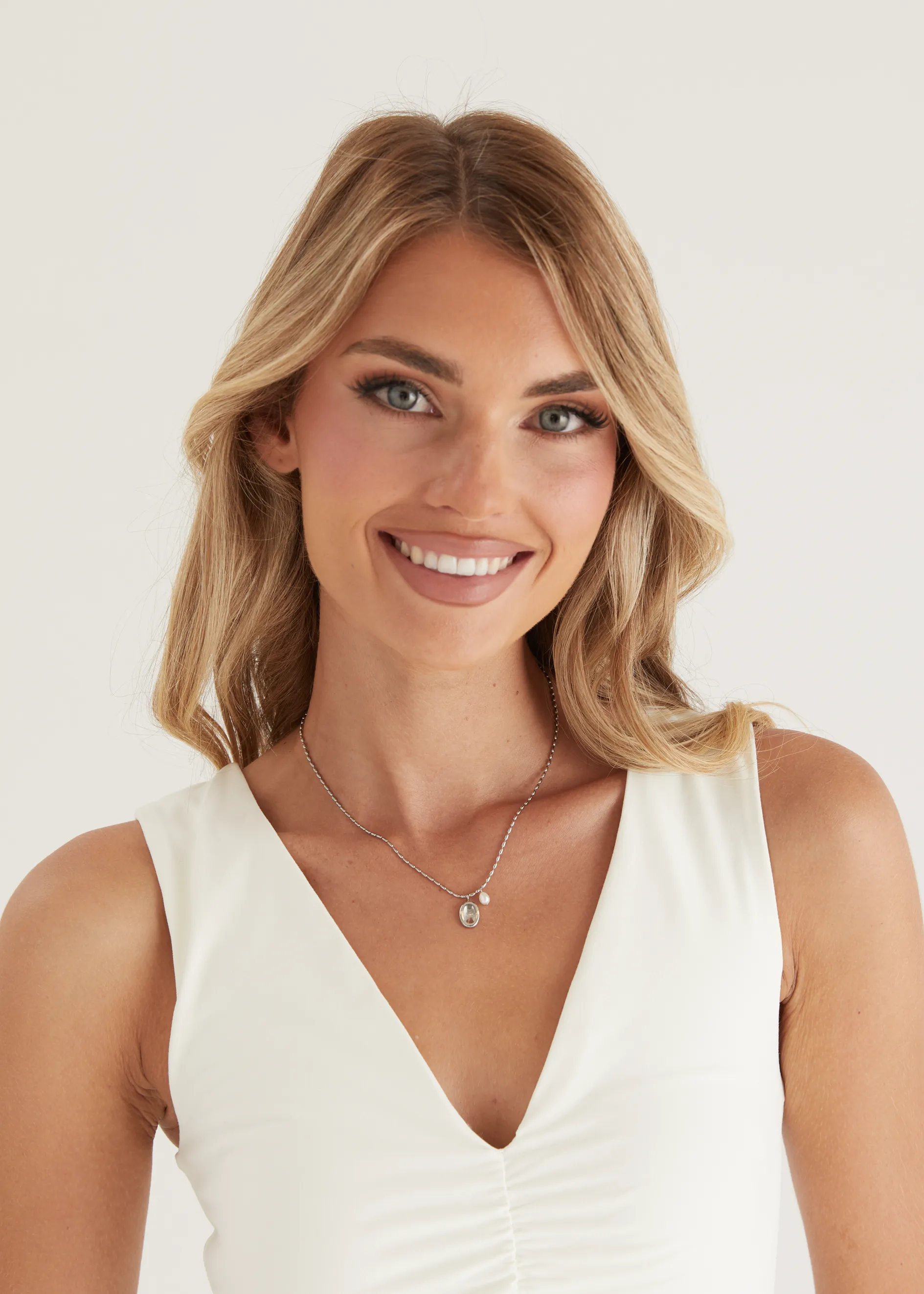 Sophia Necklace - Silver sold by Gingham & Heels product image thumbnail 2