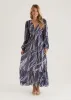 Skyline Maxi Dress - Navy Swirl sold by Gingham & Heels