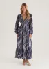 Skyline Maxi Dress - Navy Swirl sold by Gingham & Heels