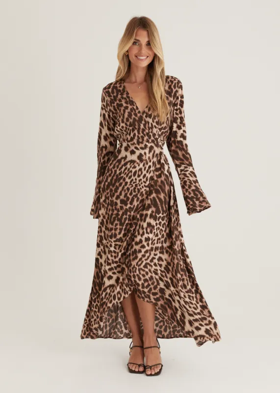 Moda Maxi Dress - Leopard sold by Gingham & Heels