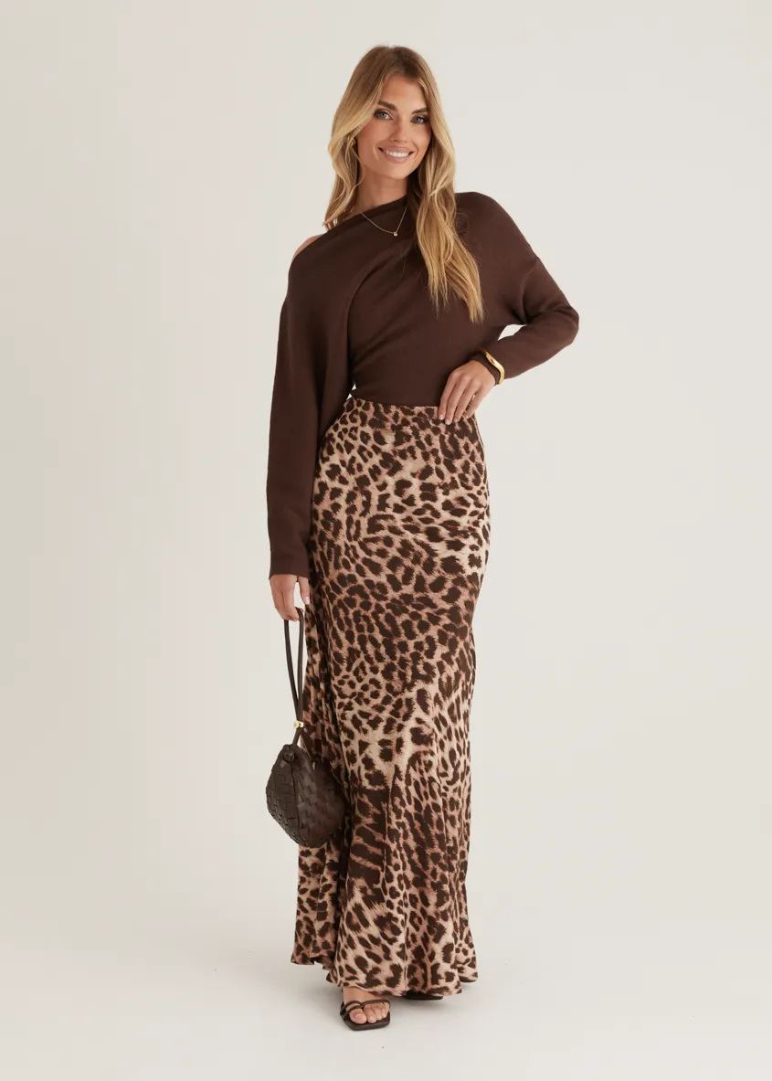Savanna Maxi Skirt - Leopard sold by Gingham & Heels product image thumbnail 2