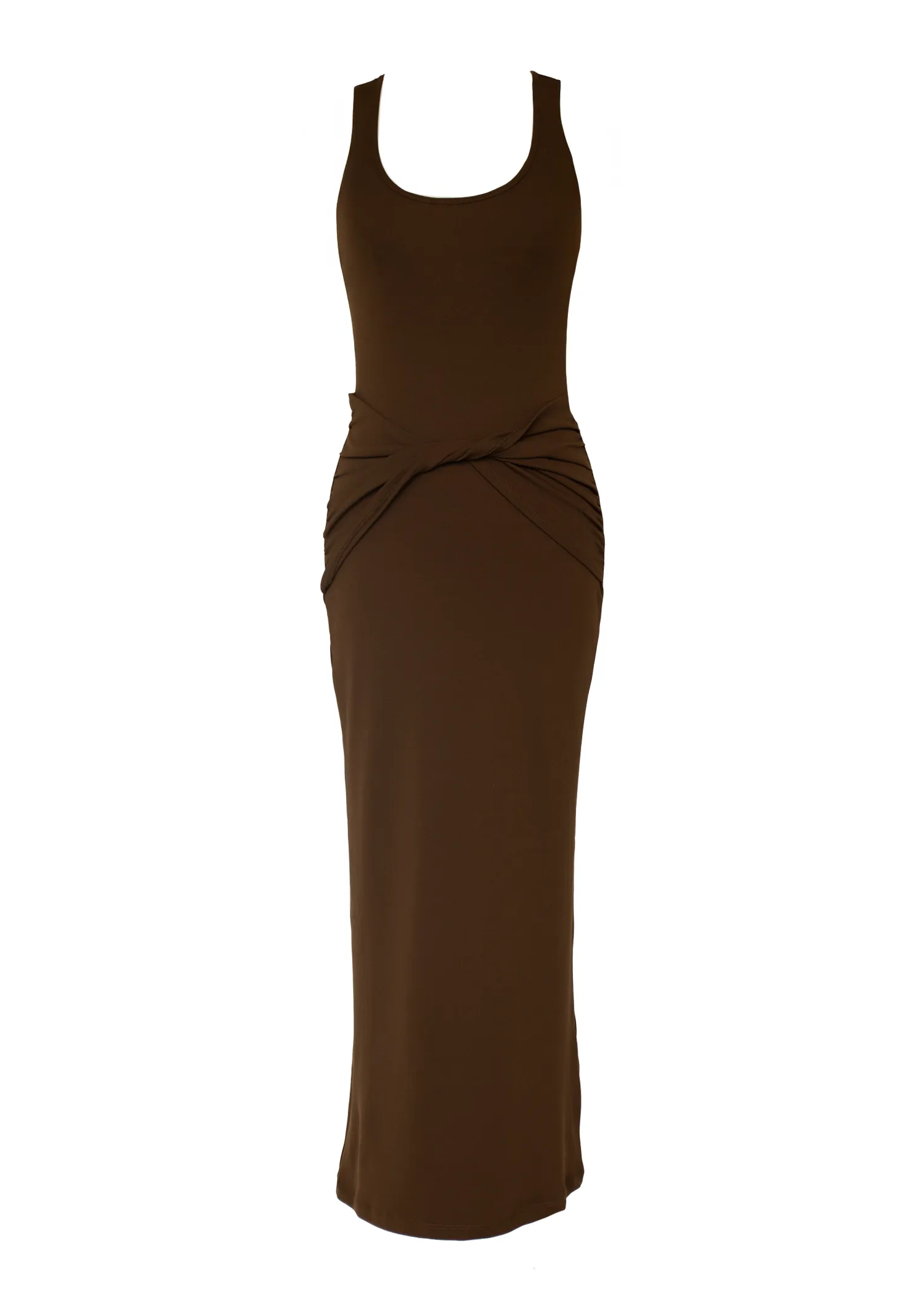 Sonia Midi Dress - Chocolate sold by Gingham & Heels product image thumbnail 2