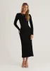 Ahloe Knit Midi Dress - Black sold by Gingham & Heels