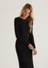 Ahloe Knit Midi Dress - Black sold by Gingham & Heels