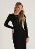 Ahloe Knit Midi Dress - Black sold by Gingham & Heels