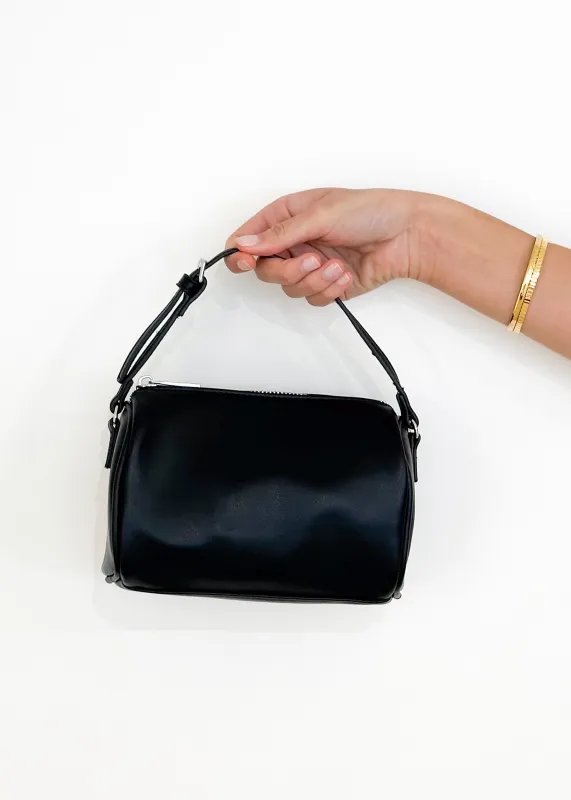 Donna Handle Bag - Black made by Gingham & Heels