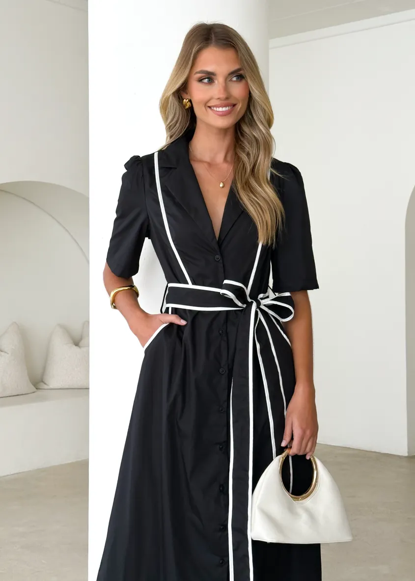 Stella Maxi Dress - Black sold by Gingham & Heels product image thumbnail 5