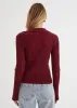 Lucie Knit Top - Wine sold by Gingham & Heels