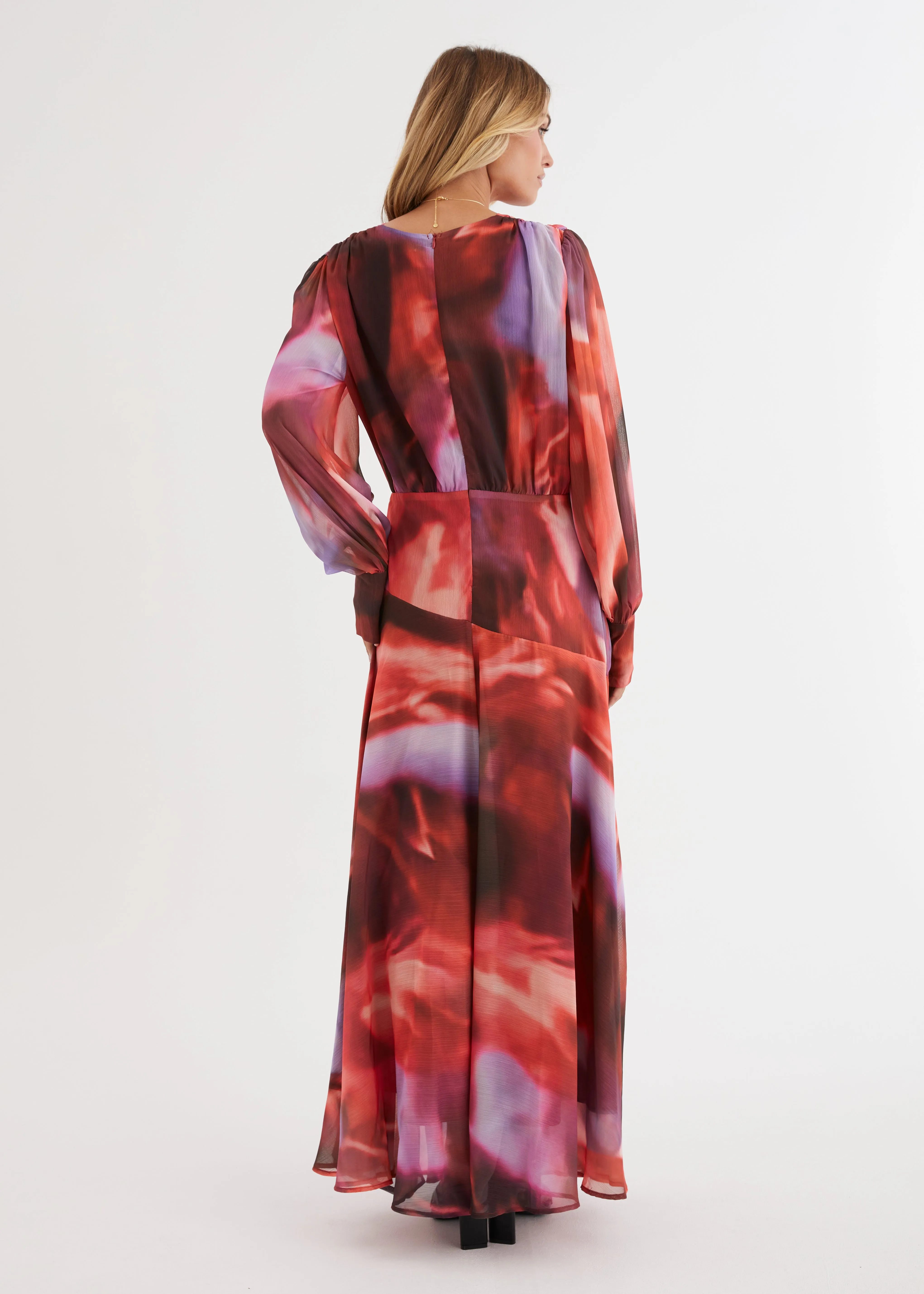 Frida Maxi Dress - Berry Splash sold by Gingham & Heels product image thumbnail 4