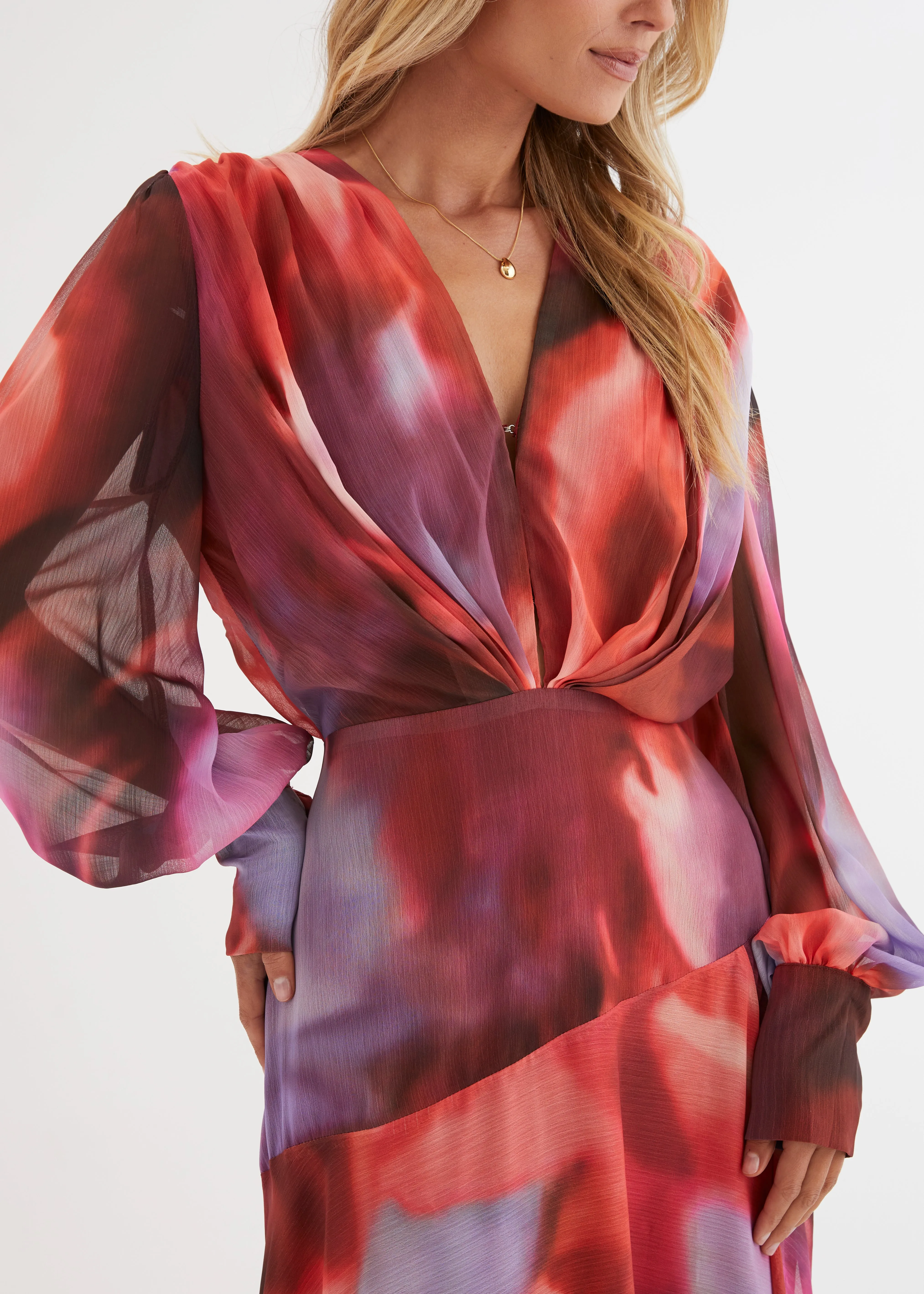 Frida Maxi Dress - Berry Splash sold by Gingham & Heels product image thumbnail 5