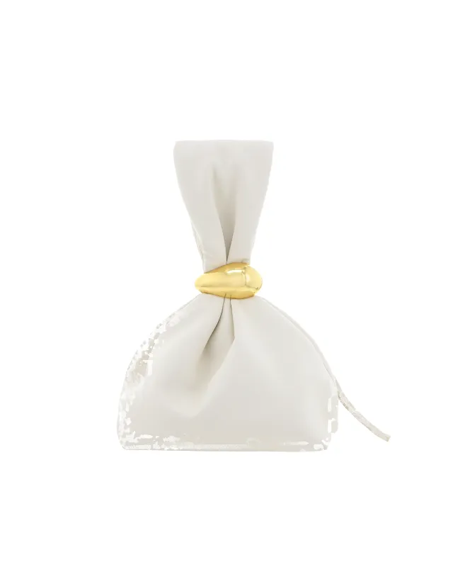 Lucia Handle Bag - Bone sold by Gingham & Heels