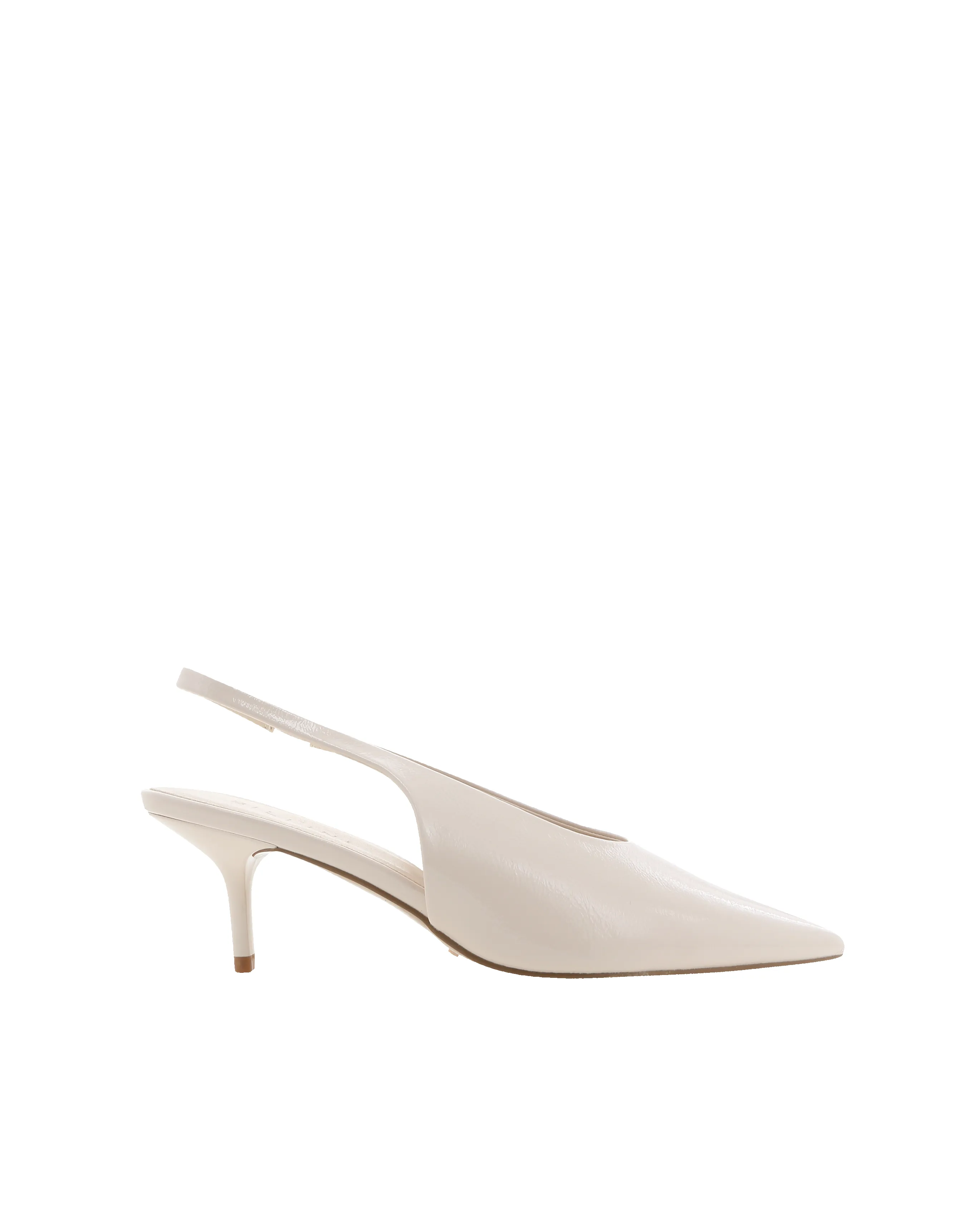 Xishi Heels - Chalk Crinkle Patent sold by Gingham & Heels product image thumbnail 2