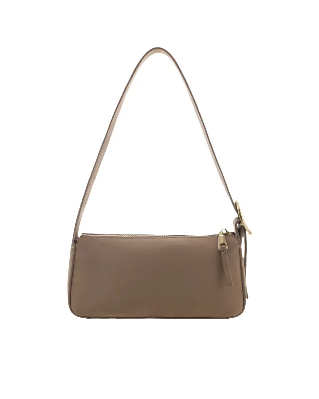 Hailey Shoulder Bag - Fawn Suede sold by Gingham & Heels