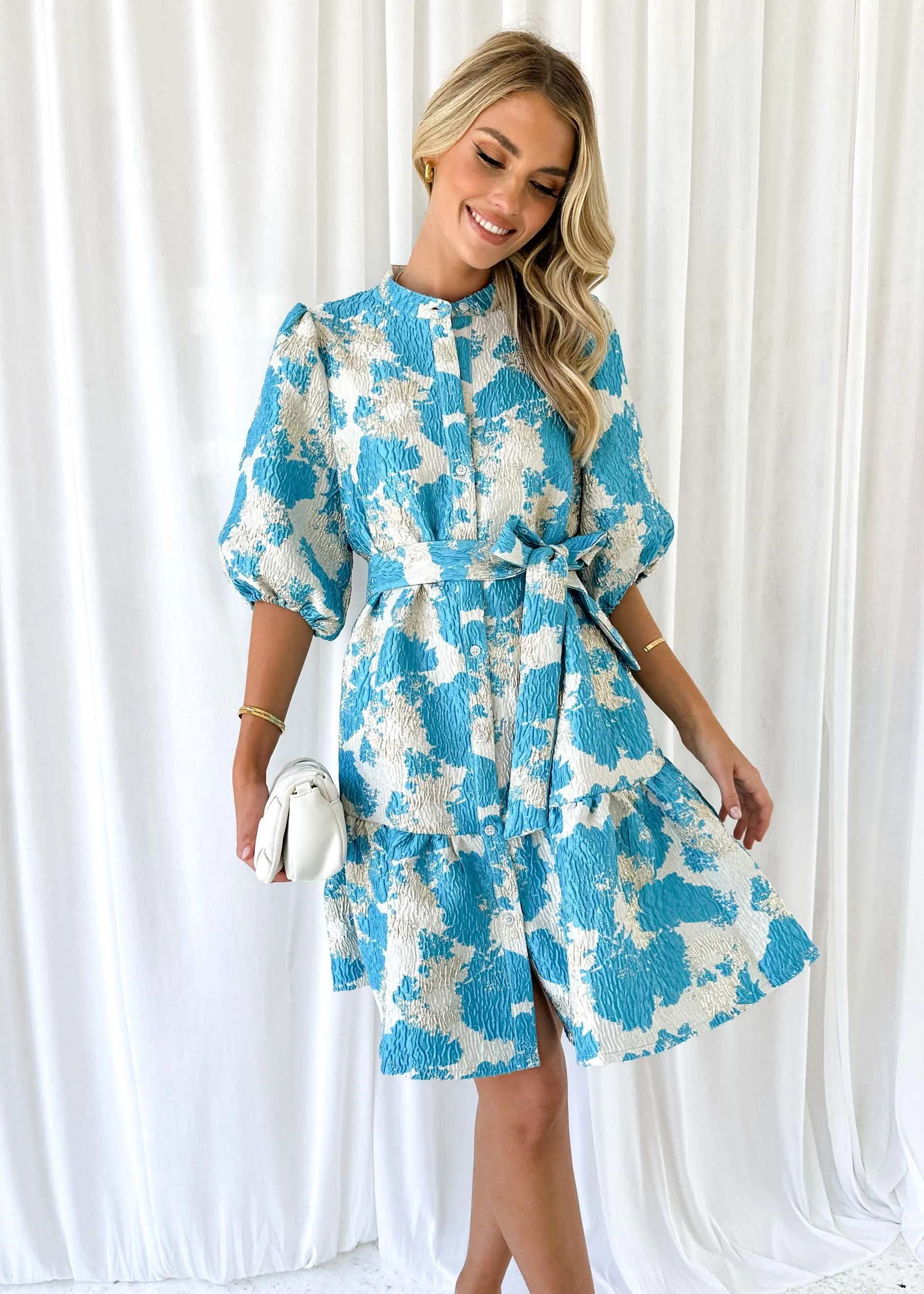 Ossette Dress - Ocean sold by Gingham & Heels product image thumbnail 4