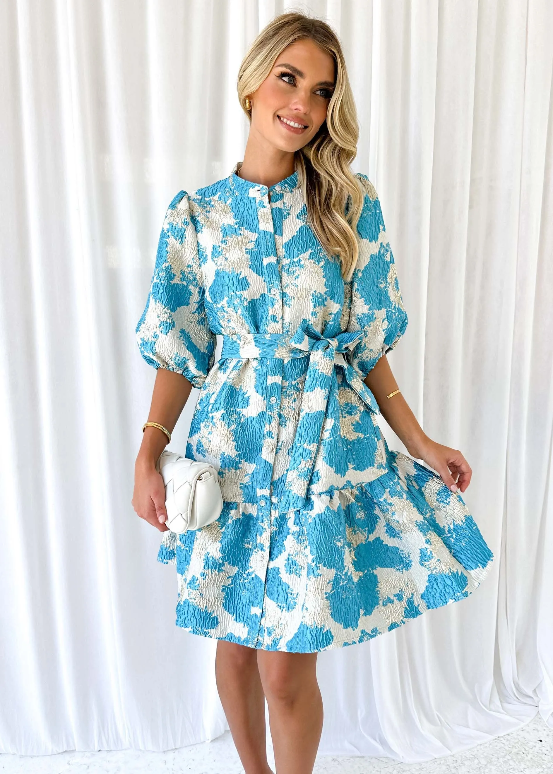 Ossette Dress - Ocean sold by Gingham & Heels product image thumbnail 2