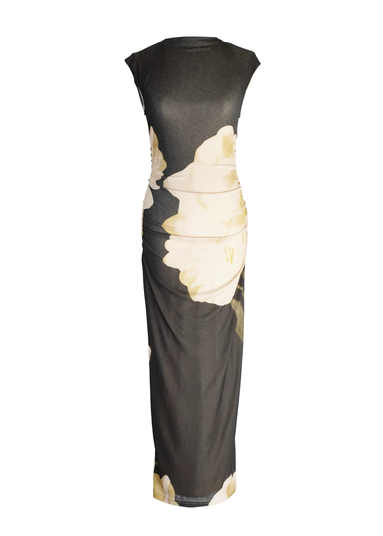 Alicia Midi Dress - Olive Flowers sold by Gingham & Heels product image thumbnail 2