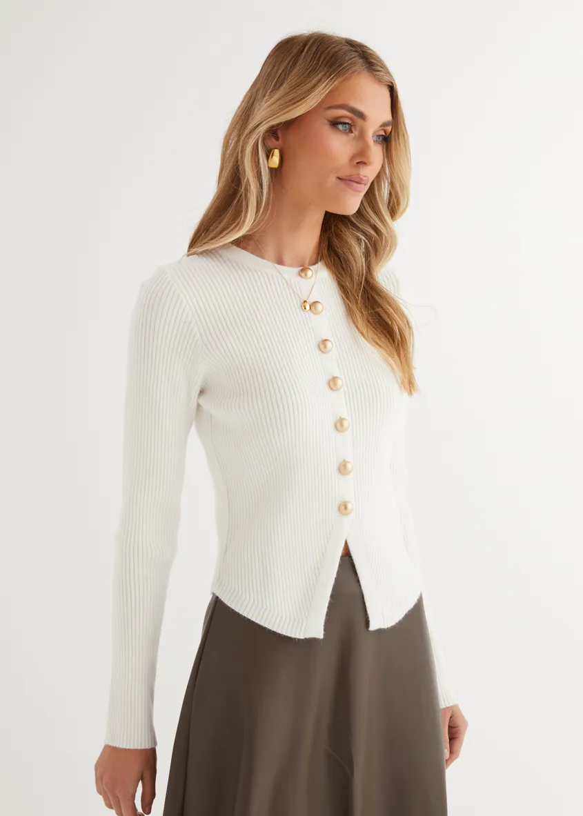 Sparrow Knit Top - Off White sold by Gingham & Heels product image thumbnail 3