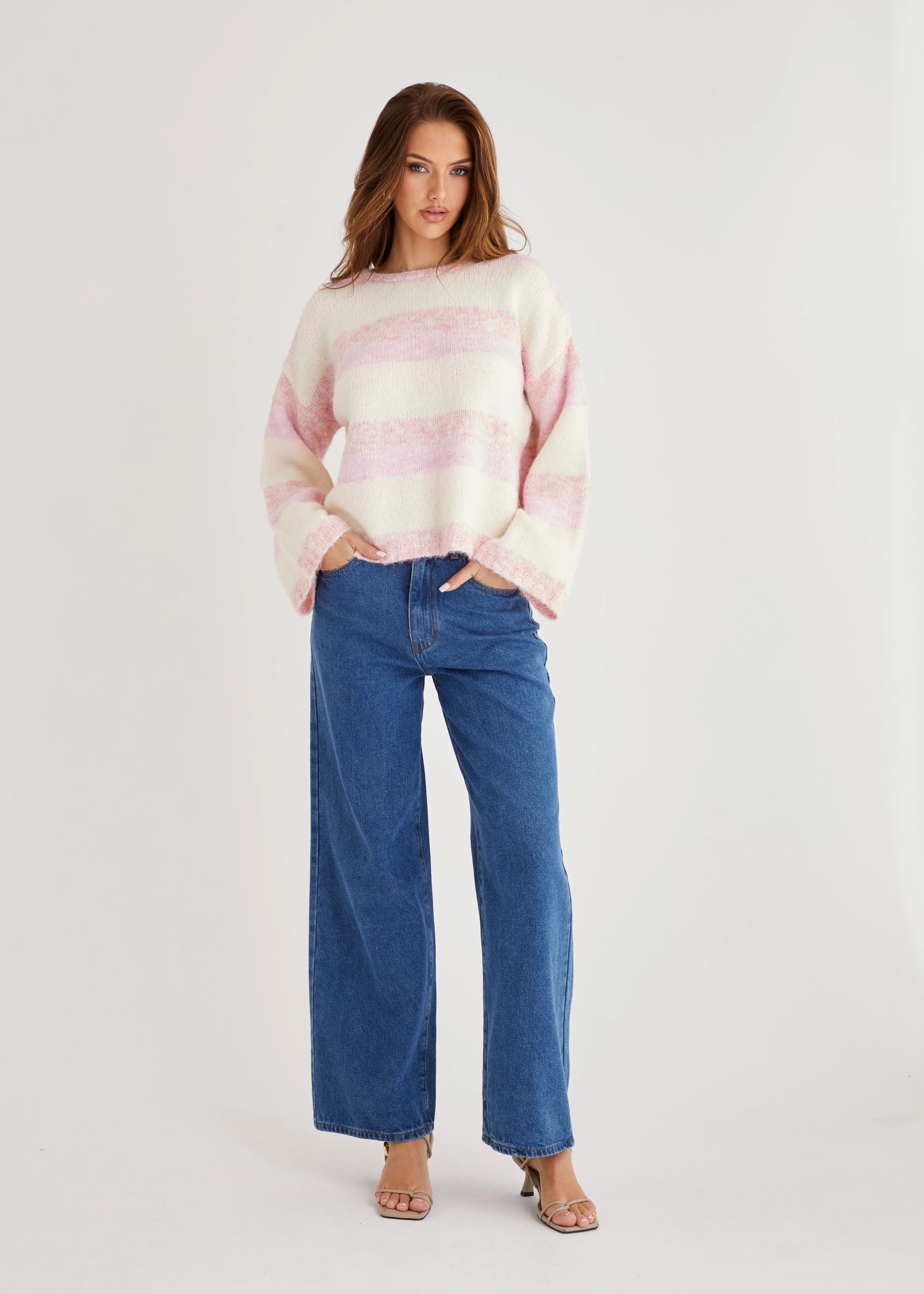 Sundae Sweater - Pink Stripe sold by Gingham & Heels product image thumbnail 2