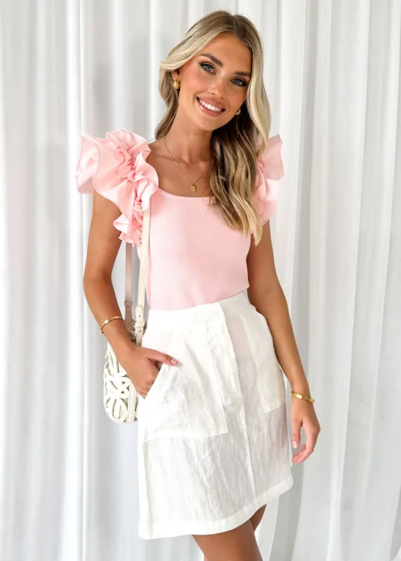 Telana Knit Top - Pink sold by Gingham & Heels