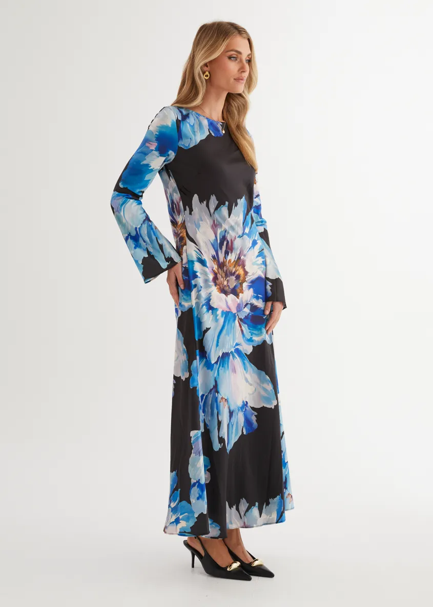 Romance Maxi Dress - Midnight Bloom sold by Gingham & Heels product image thumbnail 4