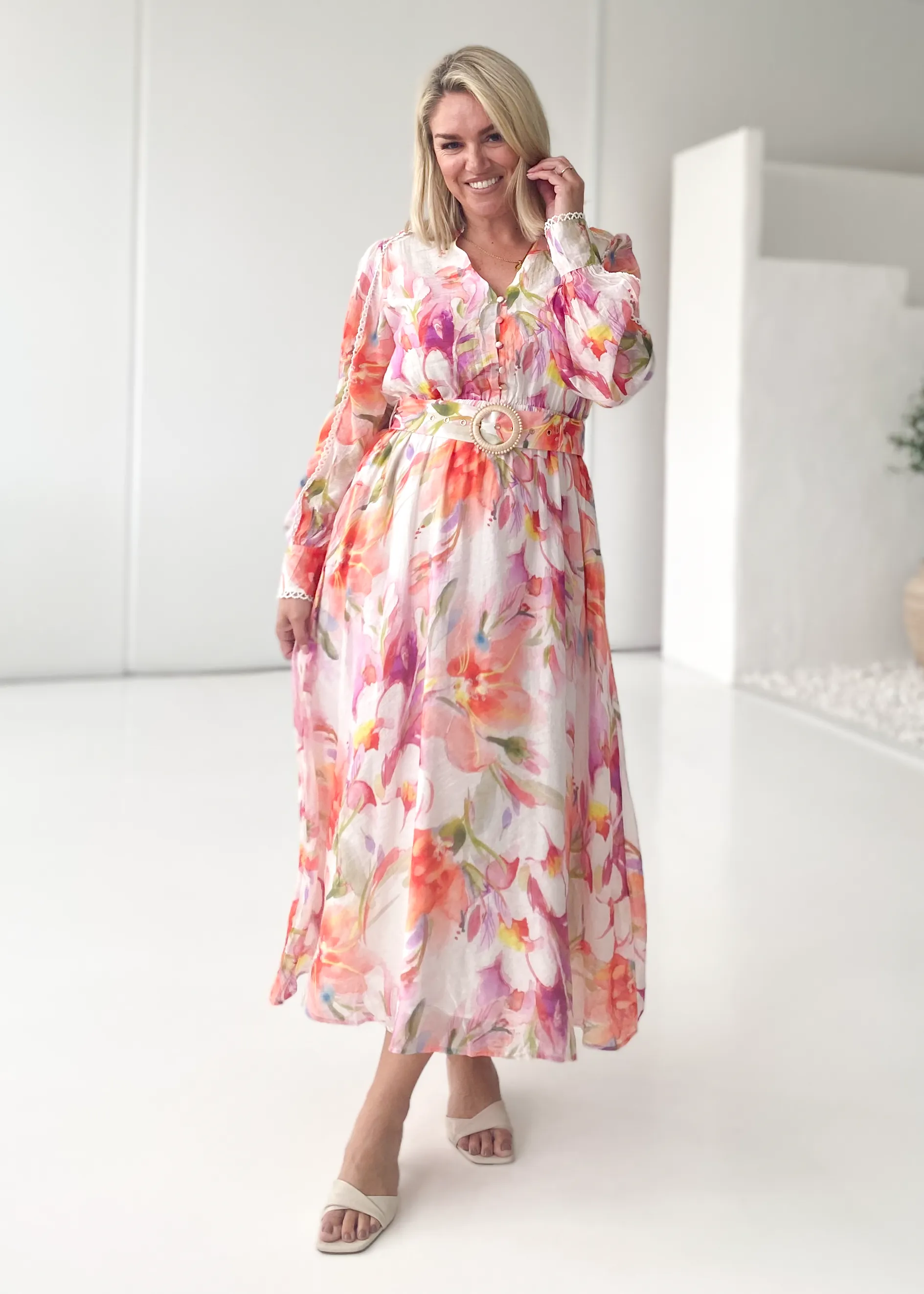 Milan Maxi Dress - Spring Bloom sold by Gingham & Heels product image thumbnail 2