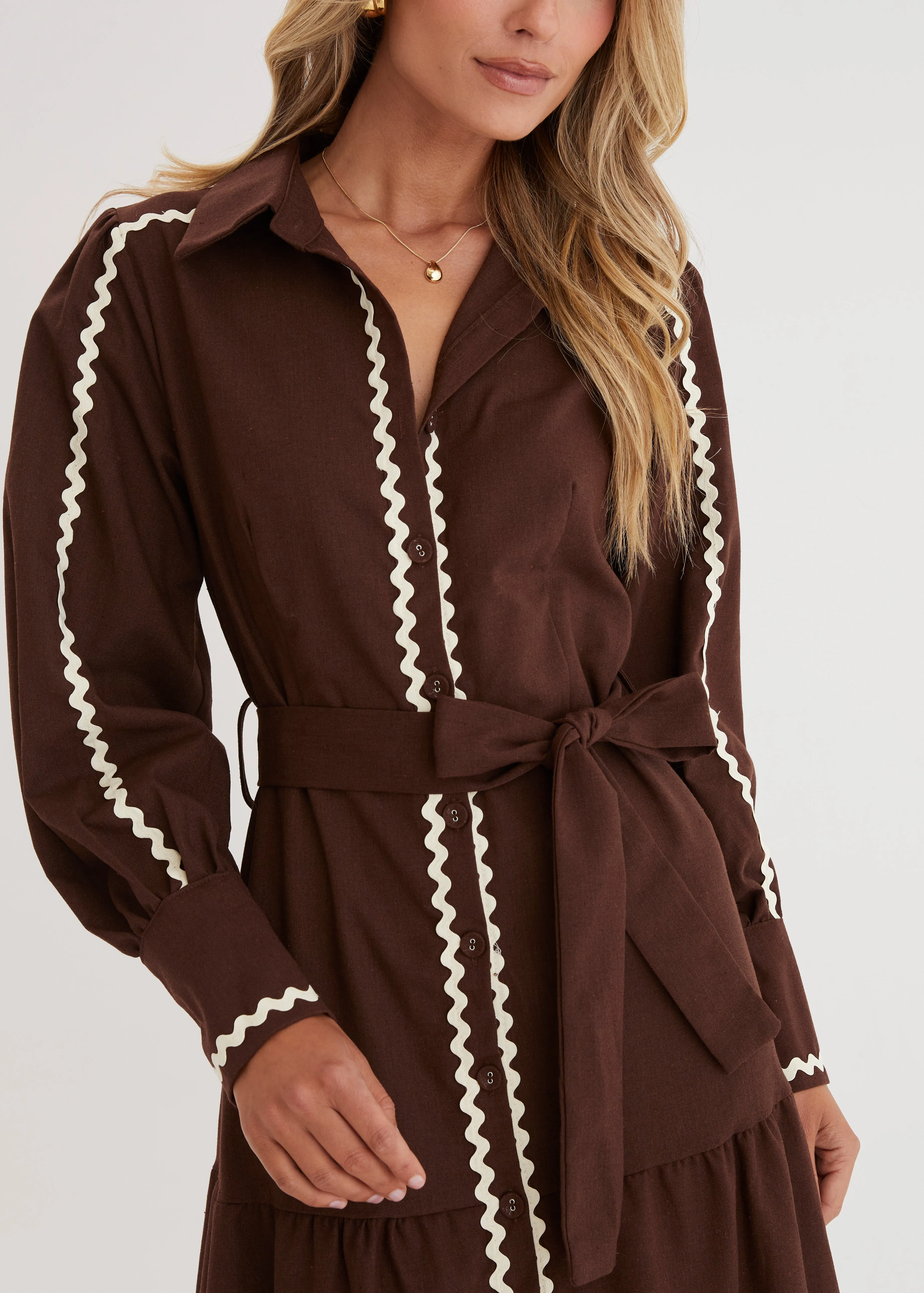 Jordana Maxi Dress - Espresso sold by Gingham & Heels product image thumbnail 4