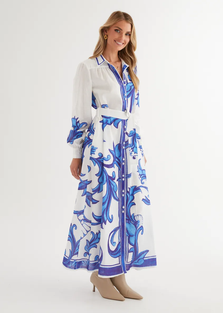 Sage Maxi Dress - Blue Zayna sold by Gingham & Heels product image thumbnail 5