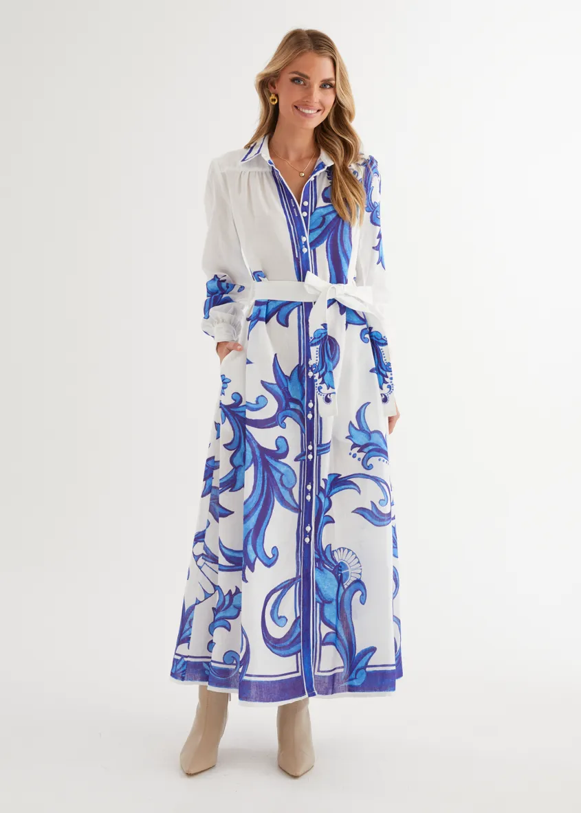 Sage Maxi Dress - Blue Zayna sold by Gingham & Heels product image thumbnail 4