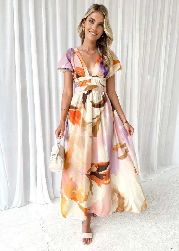 Kyacer Maxi Dress - Lilac Calypso sold by Gingham & Heels