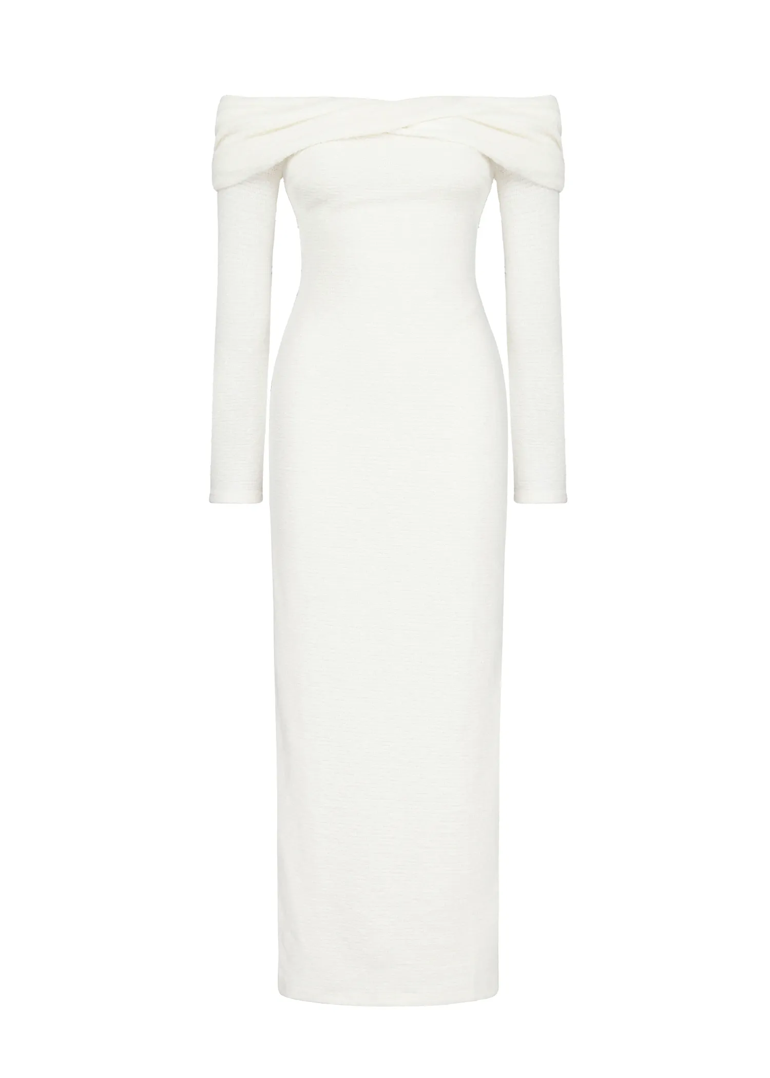 Ace Off Shoulder Maxi Dress - Cream sold by Gingham & Heels product image thumbnail 2