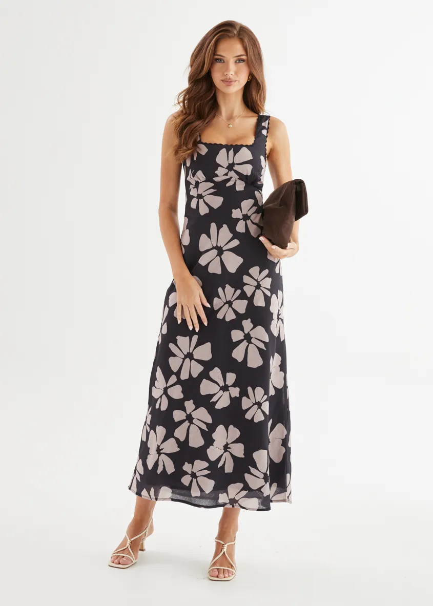 Lovestone Maxi Dress - Black Floral sold by Gingham & Heels
