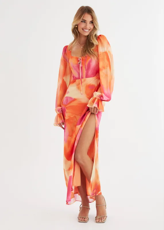 Soiree Maxi Dress - Sunset Floral sold by Gingham & Heels