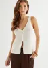 Avant Knit Top - Off White sold by Gingham & Heels