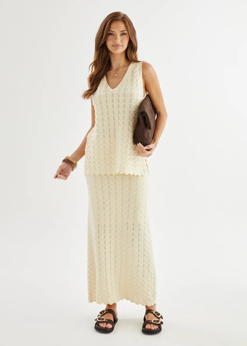Nerida Knit Top - Cream sold by Gingham & Heels product image thumbnail 5