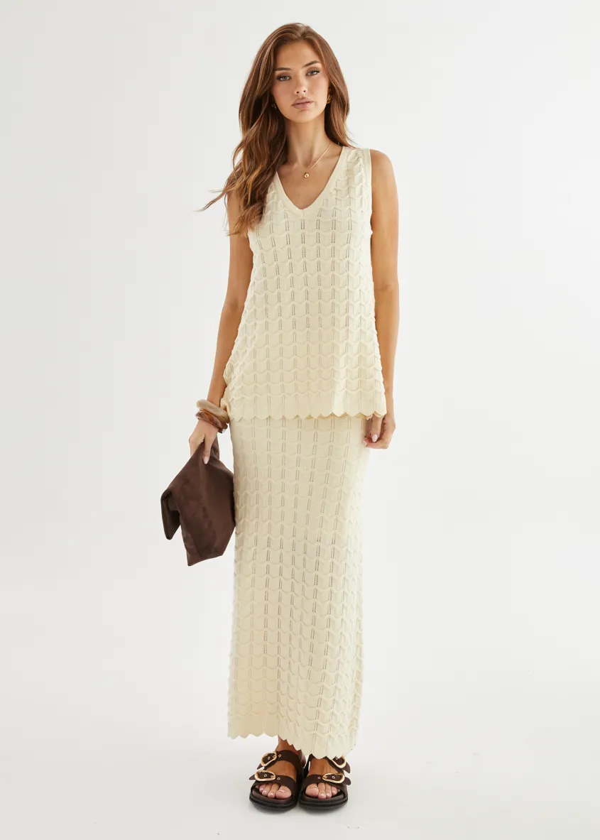 Nerida Knit Top - Cream sold by Gingham & Heels product image thumbnail 3