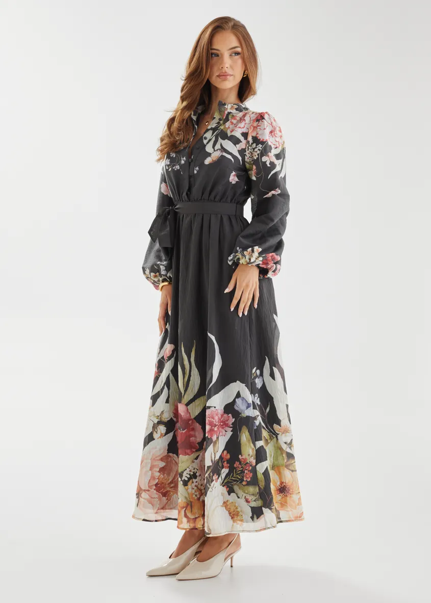 Tracie Maxi Dress - Black Garden sold by Gingham & Heels product image thumbnail 5