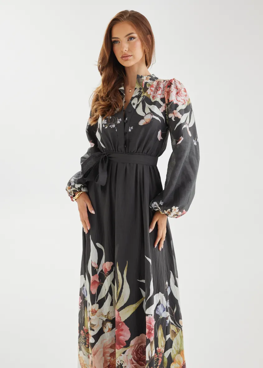 Tracie Maxi Dress - Black Garden sold by Gingham & Heels product image thumbnail 2