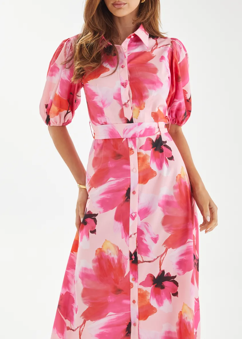 Jordyn Maxi Dress - Raspberry Floral sold by Gingham & Heels product image thumbnail 3