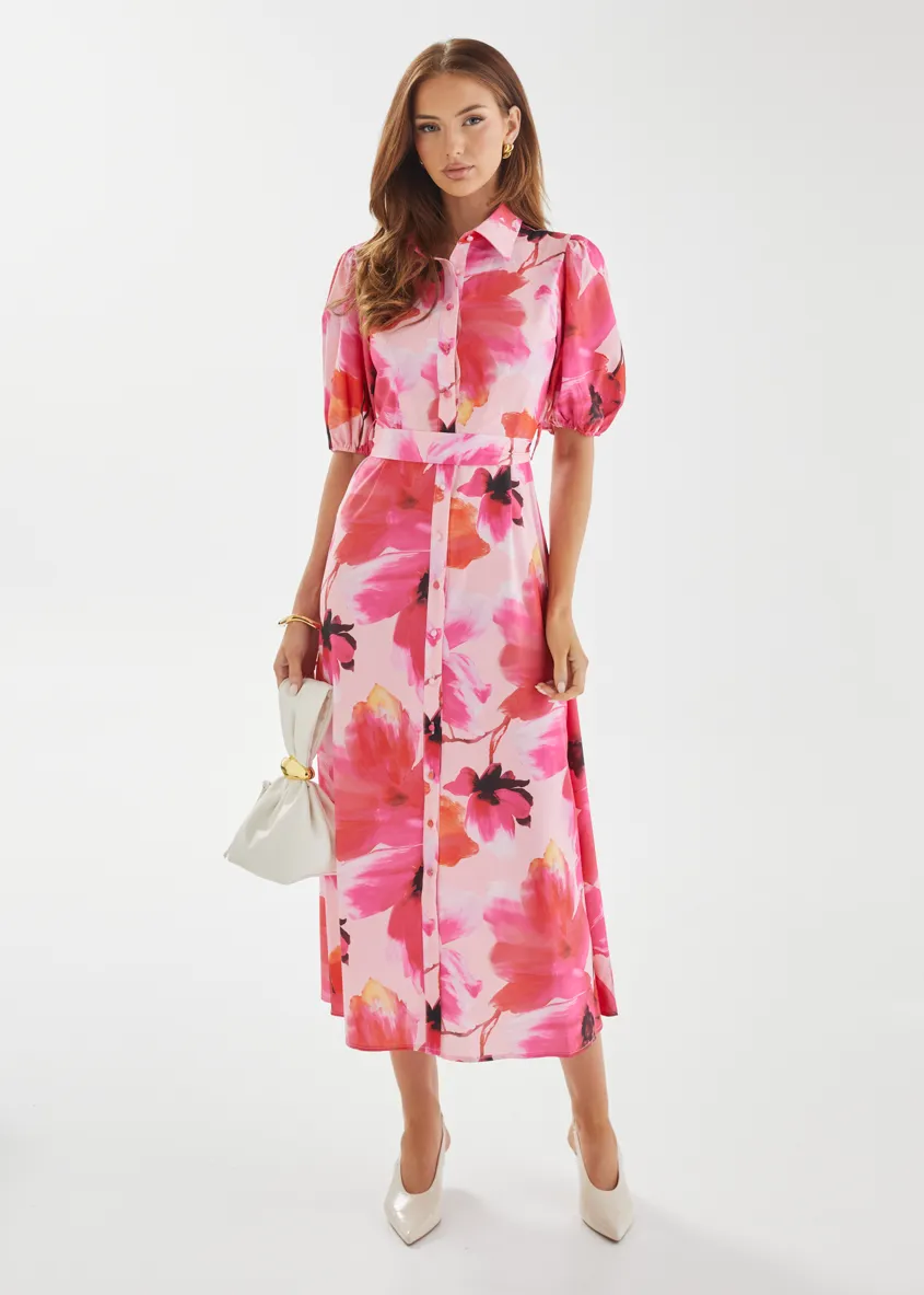 Jordyn Maxi Dress - Raspberry Floral sold by Gingham & Heels product image thumbnail 2