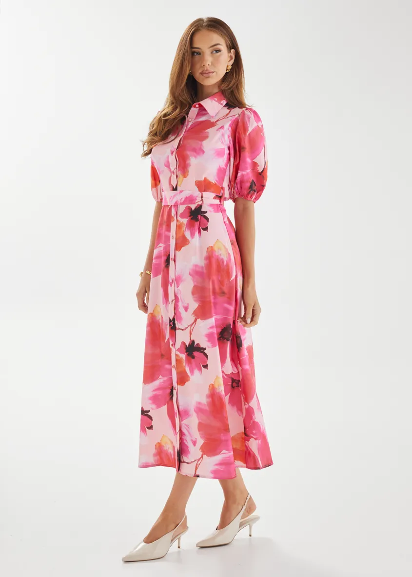 Jordyn Maxi Dress - Raspberry Floral sold by Gingham & Heels product image thumbnail 5