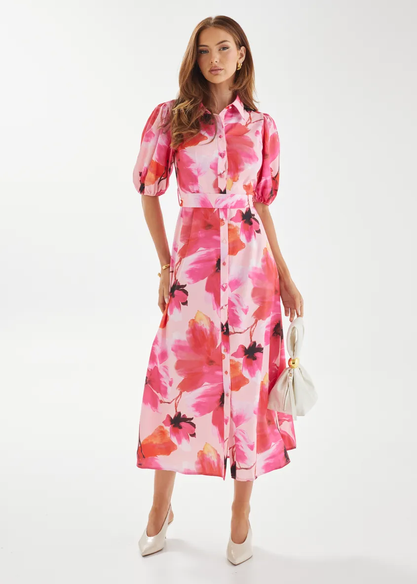 Jordyn Maxi Dress - Raspberry Floral sold by Gingham & Heels product image thumbnail 4